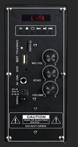 Haut-parleur pour vélo, voiture, ordinateur portable, <span class=keywords><strong>micro</strong></span> sac à main, portable, simple, 8 pouces, danse BT DJ Studio, LED RVB, bureau - Product Image 2