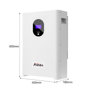 AMIBA Power 51,2 V Baterías de iones de litio de pared 15KWH 300AH Fuente de alimentación solar Sistema de batería de almacenamiento de energía para el hogar con Smart BMS - Product Image 6