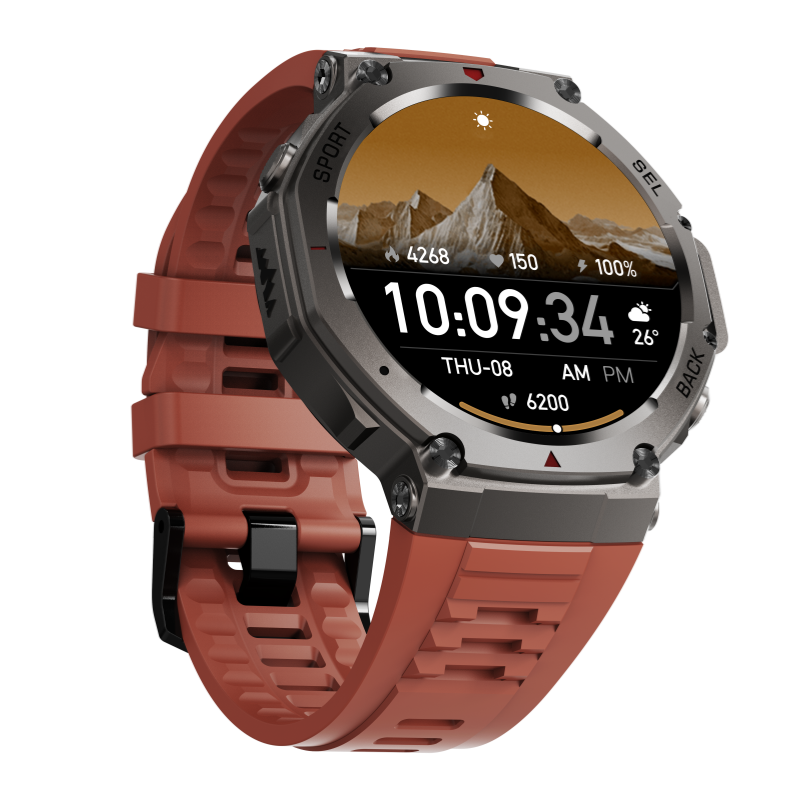 DM58 Smart Watch 1.43'' AMOLED Screen BT Call 5ATM Waterproof Compass Altitude Hombre Outdoor GPS Sports Smartwatch 2025