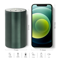 Diffuseur d'arômes portable en métal pour hôtel et voiture, sans eau, avec huile essentielle, rechargeable par USB, lumière LED, autonomie de 72 heures