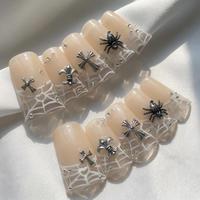 Grandes Faux Ongles à Presser Extra Longs, Forme Bec de Canard Évasée, Style Y2K, Personnalisés pour Fête, Luxe, Faits Main, Vente en Gros, Offre Spéciale