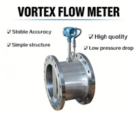 Universal Compatible Vortex Flow Meter Transmitter with 4-20ma Output for Steam Water and Gas Measurement in Industrial