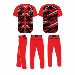 Conception personnalisée ensemble d'uniformes de baseball pour hommes nouveau style de vêtements de sport avec caractéristique respirante derniers vêtements d'équipe - Product Image 1