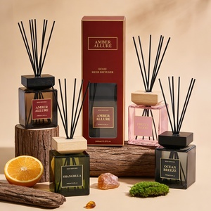 Diffusore di Aromi in Rattan da 500ml, Grande Capacità, per Oli Essenziali, Decorazione per Camera da Letto, Fragranza Senza Fiamma, Personalizzabile - Product Image 2