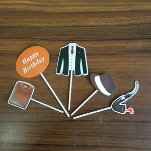 Novedades: Adorno de Papel para Pastel de Feliz Cumpleaños Papá, Decoración para Pastel del Mejor Papá, Accesorios para Pastel del Dí<span class=keywords><strong>a</strong></span> del <span class=keywords><strong>Padre</strong></span> - Product Image 3