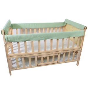 100% Cotton Durable Anti Mold <strong>Crib</strong> <strong>Bumper</strong> with Good Sweat Absorption Fabric for Sensitive Skin Infant Bed Guard Application - Product Image 5