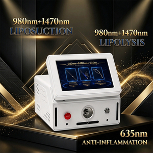 Appareil de lipolyse portable 980+1470nm avec laser anti-inflammatoire 635nm pour l'amincissement du corps et le raffermissement de la peau du visage - Product Image 1