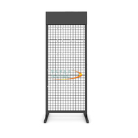 Gridwall Panneau Présentoir Lourd Mobile Plancher debout Grille Panneaux Muraux Au Détail Présentoir Artisanat Spectacle Fil Grille Mur