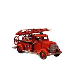 Decorazioni per la Casa in Stile Europeo, Modelli Vintage di <span class=keywords><strong>Camion</strong></span> dei Pompieri, Modelli di Auto Antiche in Ferro Battuto, Oggetti da Esposizione - Product Image 6