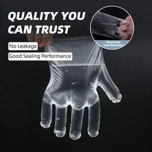 Gants jetables en PE flexibles et imperméables en gros pour l'entretien ménager et le nettoyage général - Product Image 2