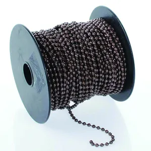 Vente chaude boule en métal chaîne rouleau aveugle boule chaîne évier bouchon et chaîne bijoux collier bricolage accessoires