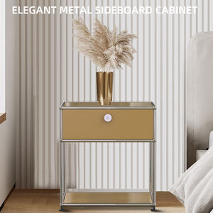 Milk Tea Metal Beistell tisch/Schrank: Minimalist ische Aufbewahrung, passend für INS Nachttisch/Schrank/<span class=keywords><strong>Side</strong></span> board/traditionelle Verwendung - Product Image 5