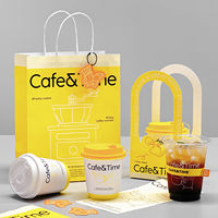Gobelet à café en papier jetable avec logo imprimé personnalisé, gobelet à café en papier biodégradable à double paroi pour boissons chaudes avec couvercles