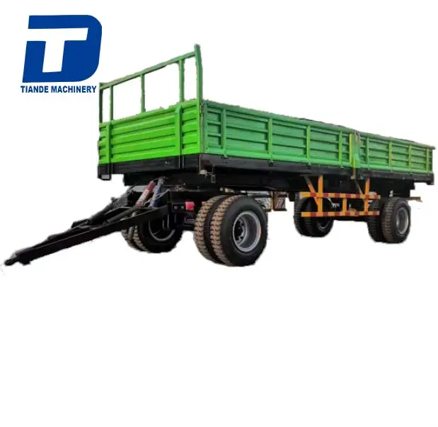 סין ייצור חוות קרוואן הידראולי dump משאית סטנדרטי dump קרוואן התאמה עם מזבלה טרקטור קרוואן