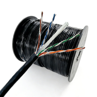 Câble en vrac KARENDA CAT6 UTP en cuivre massif 24AWG, bobine de 100m, 250MHz, pour internet haut débit, câblage LAN résidentiel et commercial, offre spéciale