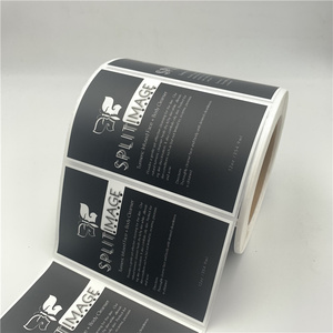 Custom Logo <strong>Sticker</strong>, Custom <strong>Printed</strong> Waterproof Synthetic Paper Adhesive Round Logo <strong>Sticker</strong> - Product Image 5