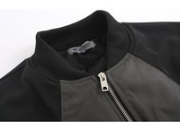 Veste pilote en patchwork de marque de mode américaine rétro pour hommes, manteau de style baseball ample et épais, vêtements d'extérieur élégants
