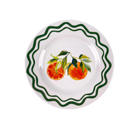 MUW Bestwares OEM Custom Blue Sea Turtle Octopus A5 Shatterproof Tray Plates Bowls Restaurant Melamine Dinnerware Set
