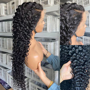 วิกผมแท้ติดลูกไม้สำหรับผู้หญิงผิวดำ,วิกด้านหน้าเป็นลูกไม้บ๊อบแบบ Full HD โปร่งใส - Product Image 3