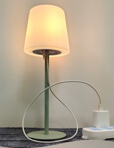 Ngoài trời không thấm nước ánh sáng ban đêm ấm Trắng + RGB không dây LED không dây giường bàn đèn bàn - Product Image 6