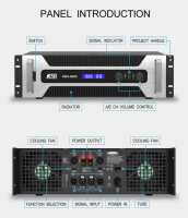 Amplificateur transformateur audio professionnel de classe TD haute puissance 8 ohms pour sonorisation de scène