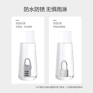 Portable Combination <b>Padlock</b> Zinc Alloy Silver Multi-digit Anti-theft Lock for <b>Suitcases</b> - Product Image 3