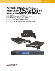 Placa base SMU de alta densidad y precisión Keysight PZ2100A (4 ranuras, 1U), hasta 20 canales - Product Image 4