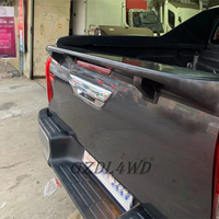 Gzdl4wd 4x4 couvercle noir mat garniture de hayon seuil de porte becquet arrière pour Hilux Revo 2015 +