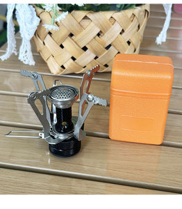 Xách Tay Cắm Trại bếp, rộng khả năng tương thích Mini Pocket bếp, thép không gỉ Backpacking bếp cho dã ngoại ngoài trời - Product Image 3