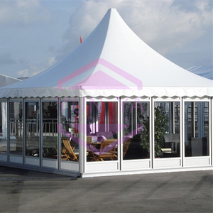 Style africain 5x5M Événements en plein air Foire commerciale Exposition Auvent <span class=keywords><strong>Tente</strong></span> Maison préfabriquée Banquet Mariage Pagode <span class=keywords><strong>Tente</strong></span> Gazebo Tentes - Product Image 3