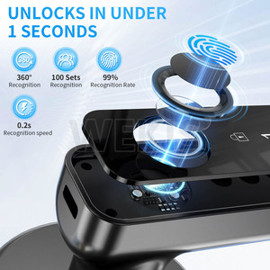 Tuya Smart Anti-Theft Waterproof Door <strong>Lock</strong> Electronic Biometric Fingerprint Door Handle Split Digital Keyless <strong>Lock</strong> for Bedroom - Product Image 4