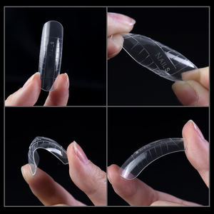 Formes d'ongles en plastique construction rapide double formes Poly acrylique Extension d'ongles ovale Stiletto <span class=keywords><strong>amande</strong></span> français ongles Capsules - Product Image 5