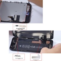 Pièces de réparation compatibles E-Repair-Grade pour iPhone 6/SE 2/5S/6 Plus/6S/6S Plus/7/7 Plus/8 Plus/XR/XS MAX/11 Pro/12 - Vis de plaque métallique