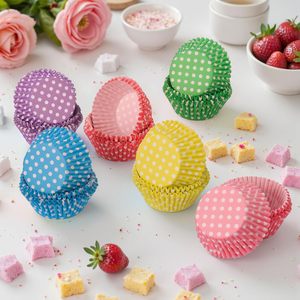 Custom <b>Disposable</b> High Temperature Resistant Grease Proof Eco-friendly Natural Microwave Safe Colorful Cupcaker Paper Cups Cake - Product Image 4