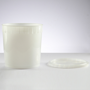 9.5 L Ice Cream pail vòng linh hoạt dán thùng xô Stackable rõ ràng gallon thùng với Snap trên nắp - Product Image 2