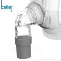 Masque CPAP universel de remplacement, confortable et adapté aux soins de santé, masque respiratoire élastomère pour l'apnée du sommeil, masque facial complet pour dormir