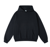 Sudadera con Capucha para Hombre, Tejido de Algodón 100% de 450 g/m², Estilo Casual, Color Liso, con Logotipo Personalizado, Ropa Urbana