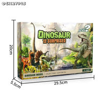 12 Stück Kleine Sammelbare Realistische PVC-Dinosaurier-Spielzeuge Lehrreiche Tierfiguren Spiele für Kinder