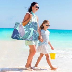 Bolsa de Compras Personalizada al por Mayor, Estilo Hawaiano, Reutilizable, Grande, para la Playa, con Asas - Product Image 6