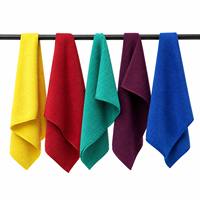 Chiffon de nettoyage en microfibre sans peluches 30x30cm, super absorbant, serviette de lavage de voiture douce à séchage rapide, pour le detailing automobile et la maison