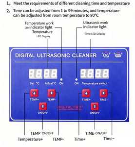 <span class=keywords><strong>Nettoyeur</strong></span> à ultrasons numérique de table 15L 360W 40kHz avec chauffage et minuterie en acier inoxydable <span class=keywords><strong>pour</strong></span> le nettoyage industriel - Product Image 6