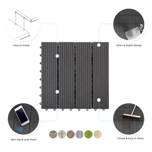 Suelos de WPC para Exteriores, Impermeables, Antideslizantes, Ecológicos, con Sistema de Clic, Color Personalizable, para Balcones, Pasillos, Patios y <span class=keywords><strong>Piscinas</strong></span> - Product Image 4
