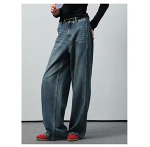 VEGA CHANG <span class=keywords><strong>Vaqueros</strong></span> <span class=keywords><strong>de</strong></span> Pierna Ultra Ancha <span class=keywords><strong>de</strong></span> Talle Alto Estilo Vintage Pantalones <span class=keywords><strong>de</strong></span> Pierna Recta <span class=keywords><strong>de</strong></span> <span class=keywords><strong>Cintura</strong></span> Caída Cierre <span class=keywords><strong>de</strong></span> Cremallera Versátil - Product Image 3