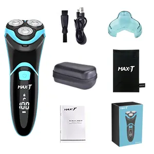Electric Shaver For Men Cordless Electric Razor With Pop-Up Trimmer 3D Rechargeable IPX7 Waterproof Rotary Shaver