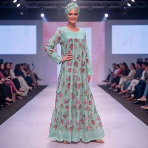 Vestido de Rayón de Alta Calidad con Estampado Floral Africano, Ecológico, para Mujer, Manga Larga, Corte Regular, Transpirable, Estilo Étnico de Lujo para Verano - Product Image 5