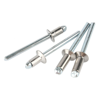 Mandrin de traction en acier inoxydable, classe 10 11 A2-70 A4 AISI Break, tête fraisée CSK, extrémité ouverte, Rivet aveugle DIN 7337