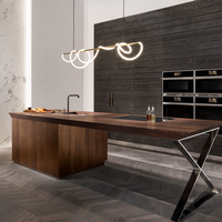 Lustre LED Nordique Minimaliste de Luxe Léger à Hauteur Réglable avec Lignes Longues Simples pour Salons/Salles à Manger et Hôtels