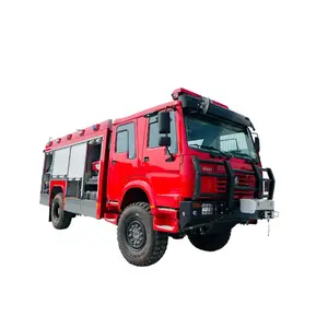 Çin yeni Howo ünlü marka mini 5000L wate tankı itfaiye kamyonu 4x4 wildland itfaiye kamyonu satılık