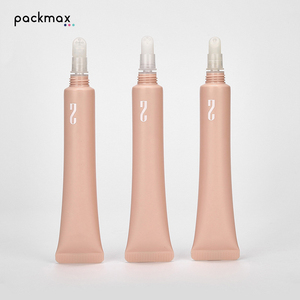 Custom silicone <b>eye</b> cream/lip gloss tube — 15ml PE cosmetic packaging, 19mm diameter slant nozzle tube - Product Image 2