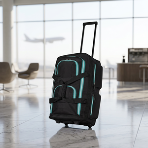 Custom Large Capacity Travel Trolley Bag Durable Portable Outdoor <b>Wheeled</b> Luggage Weekender Causal Rolling Gym Sport Duffle Bag - Product Image 1